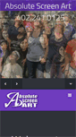 Mobile Screenshot of absolutescreenart.com