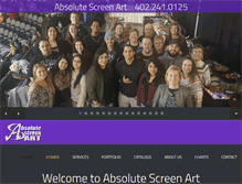 Tablet Screenshot of absolutescreenart.com